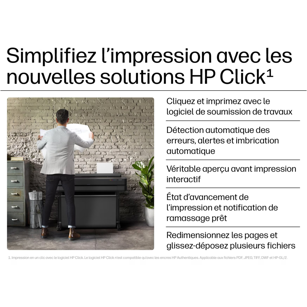 Traceur Grand Format HP DesignJet T630 36 pouces A0 Wifi