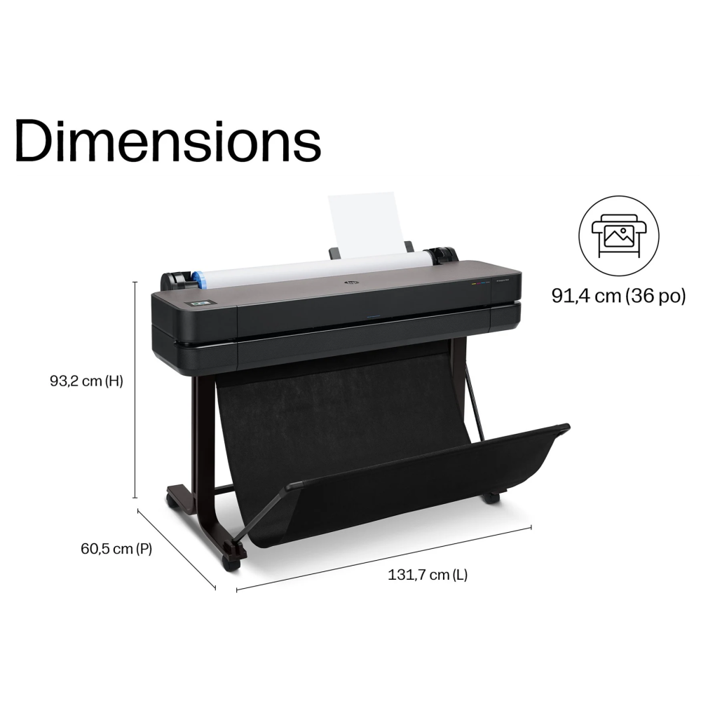 Traceur Grand Format HP DesignJet T630 36 pouces A0 Wifi