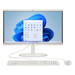 PC de Bureau All-in-One HP 22-dg0002nk / N100 / 32 Go DDR5 / Blanc