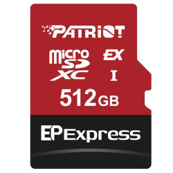 CARTE MEMOIRE PATRIOT 512GB  Micro SD SDXC Express (w/o Adaptor)
