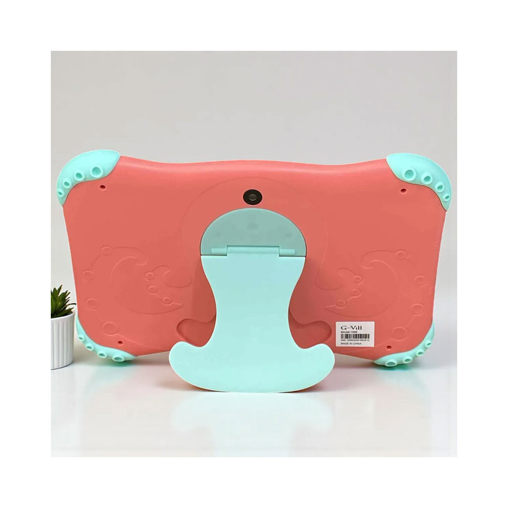 TABLETTE KIDS G-VILL G66 7" / 5G / WIFI / 6 Go / 128 Go Avec Étui + Film + Free Gifts / ROSE RED