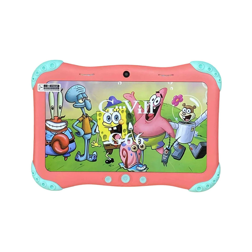 TABLETTE KIDS G-VILL G66 7" / 5G / WIFI / 6 Go / 128 Go Avec Étui + Film + Free Gifts / ROSE RED