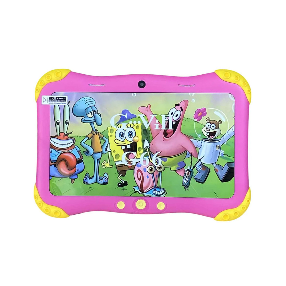 TABLETTE KIDS G-VILL G66 7" / 5G / WIFI / 6 Go / 128 Go Avec Étui + Film + Free Gifts / Rose