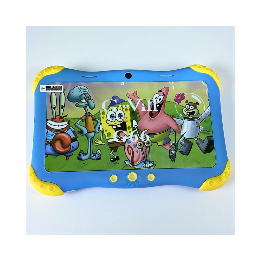 TABLETTE KIDS G-VILL G66 7" / 5G / WIFI / 6 Go / 128 Go Avec Étui + Film + Free Gifts / Bleu