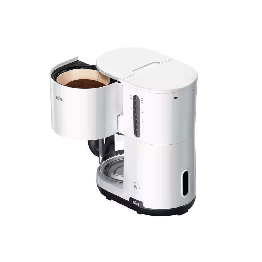 Machine à Café Filtre BRAUN 10 tasses / 1000W / Blanc
