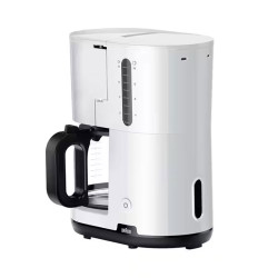 Machine à Café Filtre BRAUN 10 tasses / 1000W / Blanc