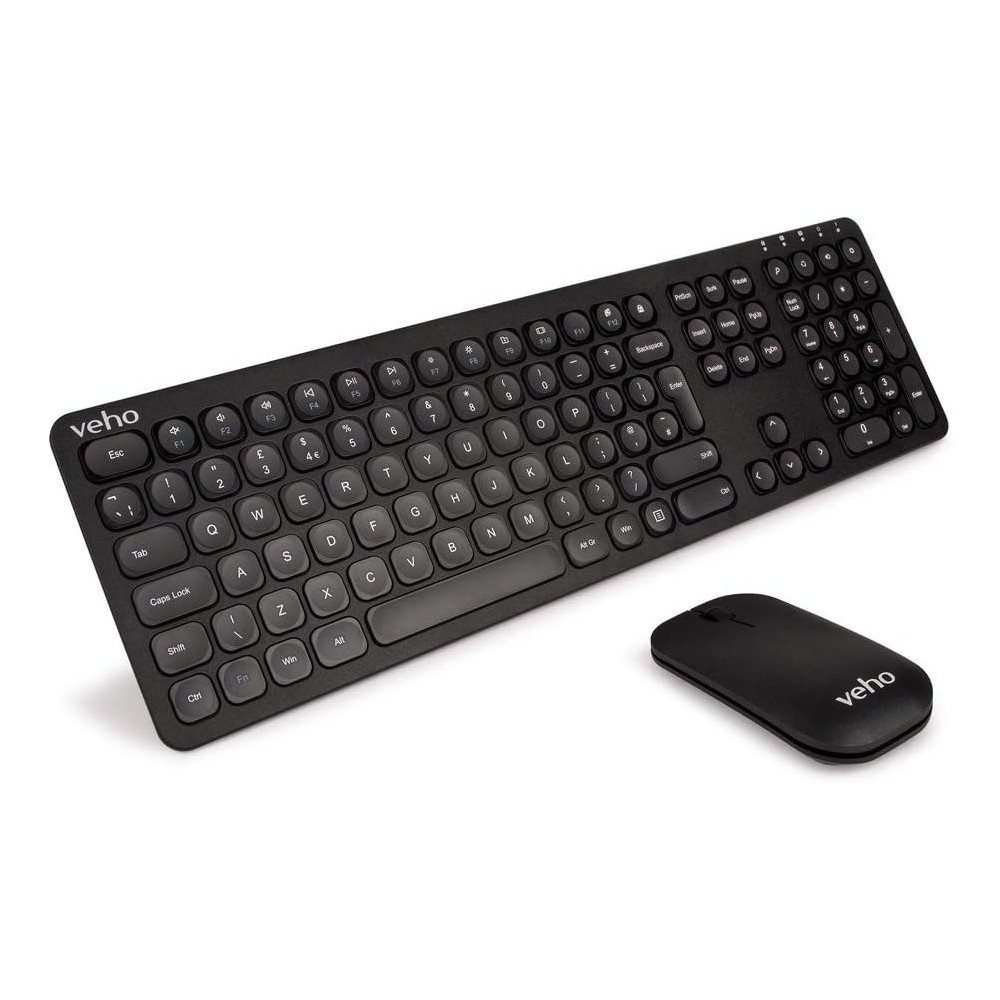 ENSEMBLE CLAVIER ET SOURIS SANS FIL VEHO VHK-001-WZ1 / NOIR