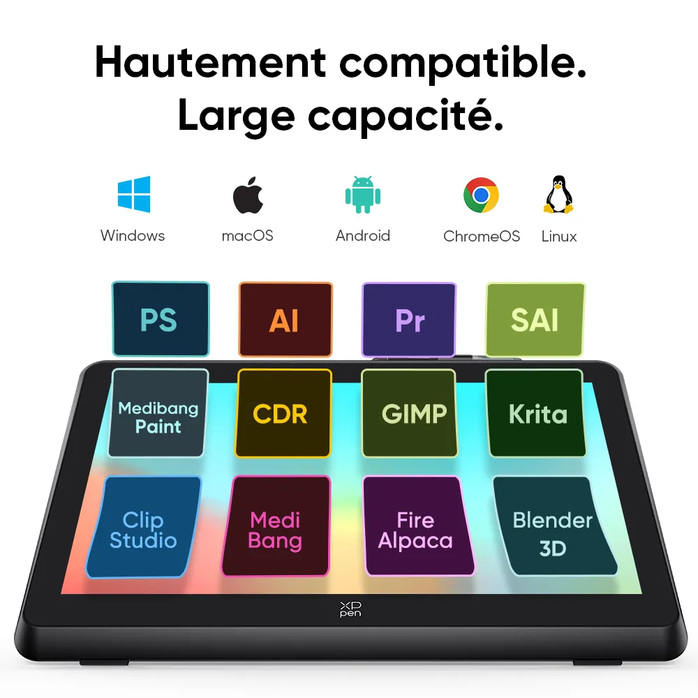 Tablette Graphique 21.5'' XP-Pen Artist 22 Plus / Noir