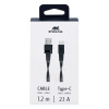 Câble USB Vers USB Type C RivaCase PS6002 WT21 / Noir