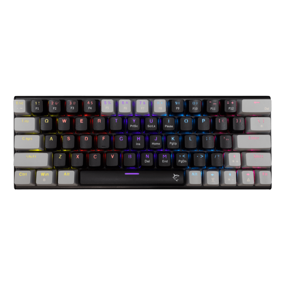 Clavier Gaming White Shark WAKIZASHI 2 / Blue switches / Noir / Gris