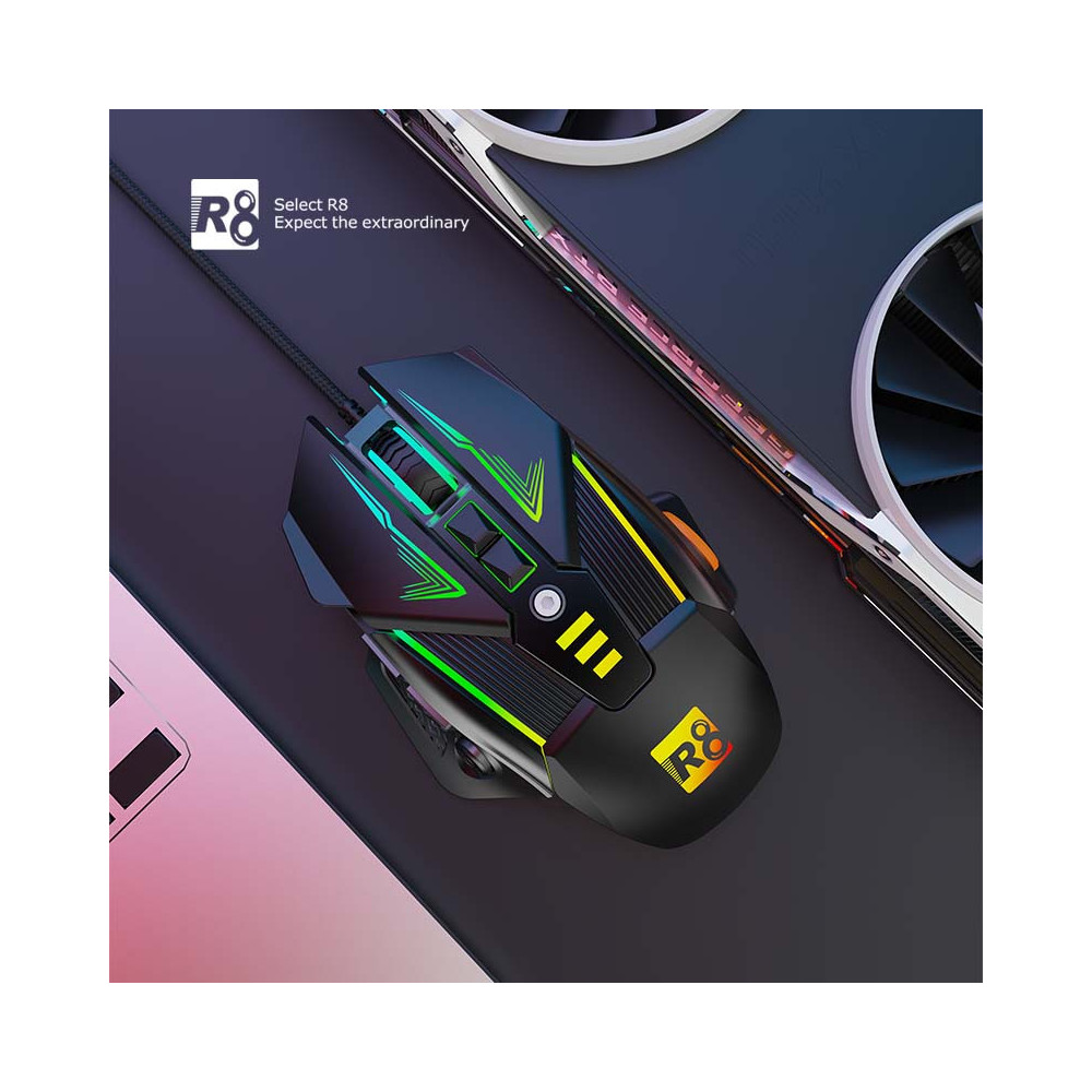SOURIS Gaming 7D RGB  R8 G3 / BLACK