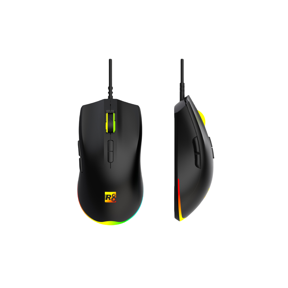 SOURIS OPTIQUE R8 7D / RGB / G201 / BLACK