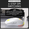 SOURIS OPTIQUE R8 7D / RGB / G201 / Blanc