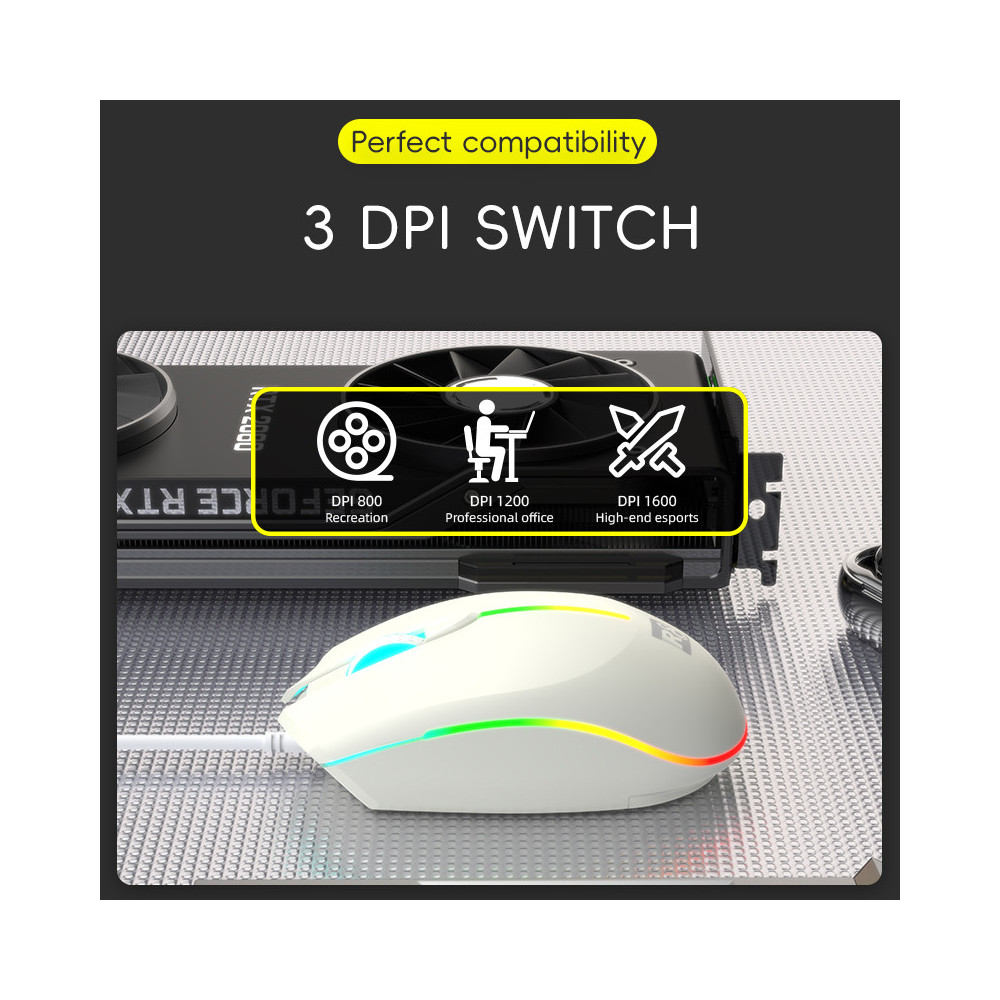 SOURIS OPTIQUE 4D R8 1660 / Noir