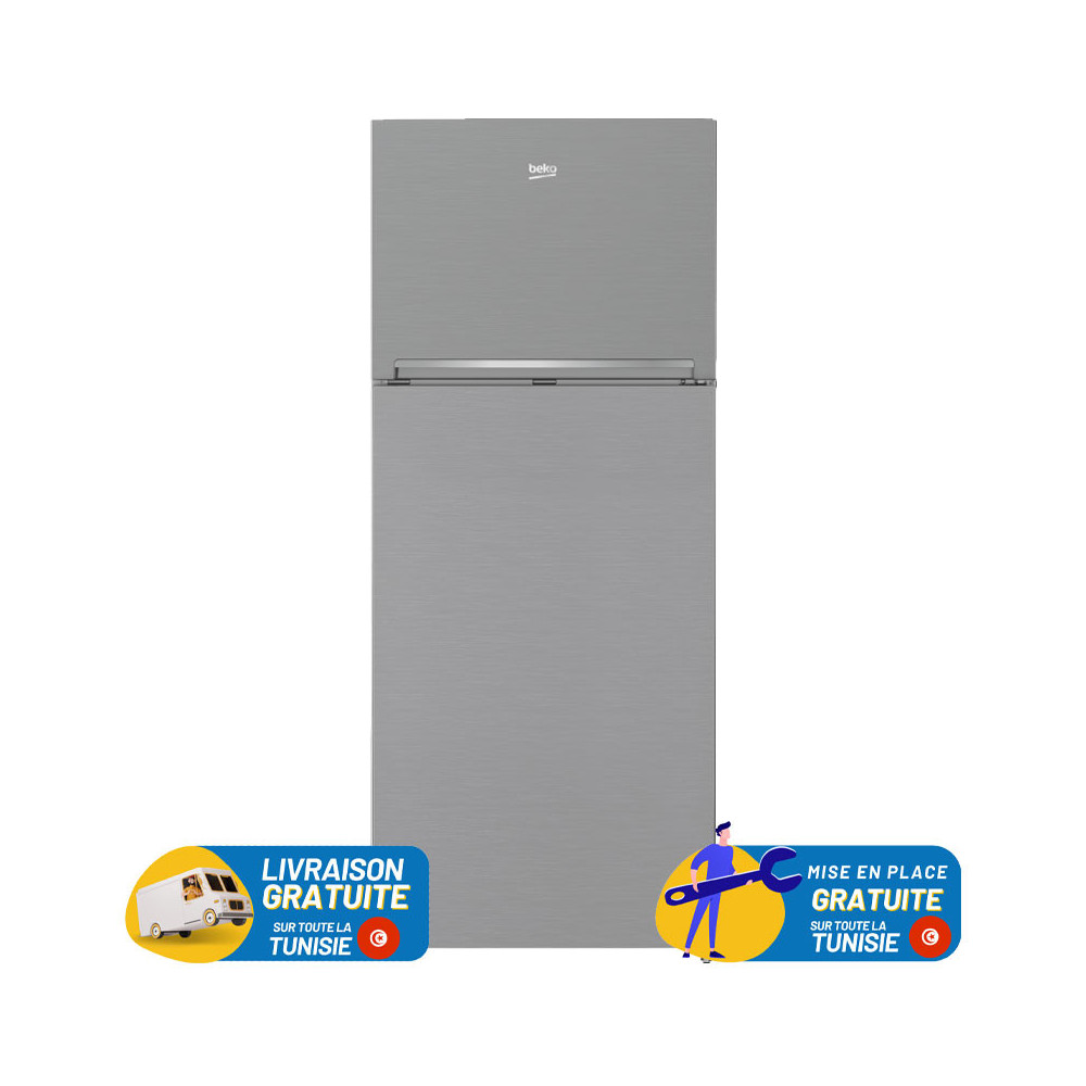 Réfrigérateur BEKO No Frost Double Portes 420 LITRES / Silver