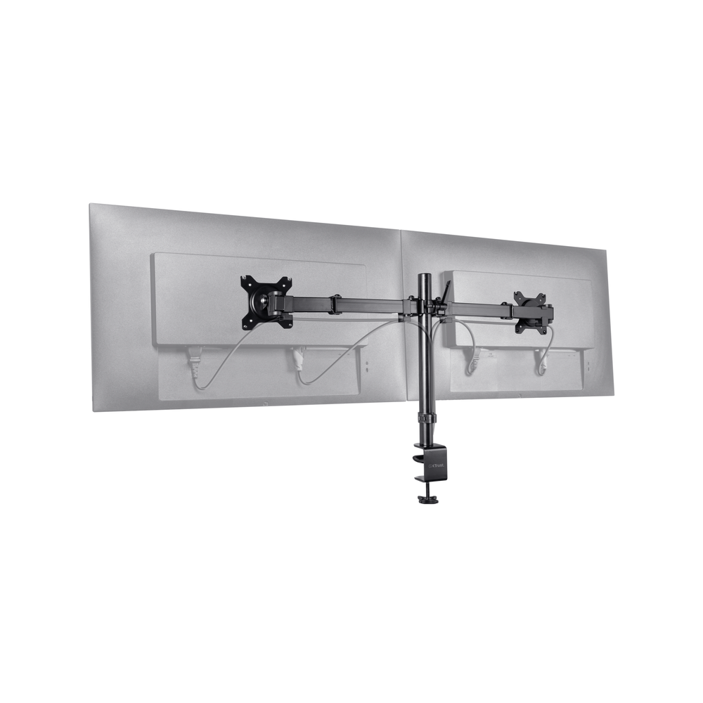 Support Trust GXT 1120 Mara pour deux moniteurs 32" / Noir