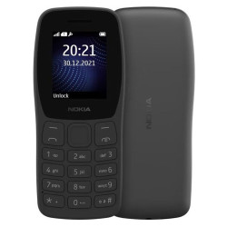 Téléphone Portable Nokia 105 / Double SIM / Noir