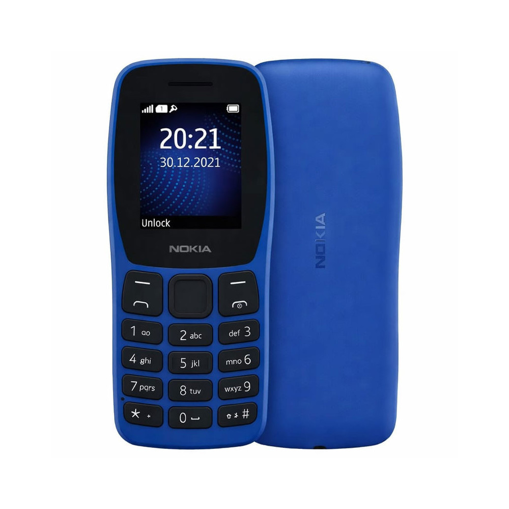 Téléphone Portable Nokia 105 / Double SIM / Bleu