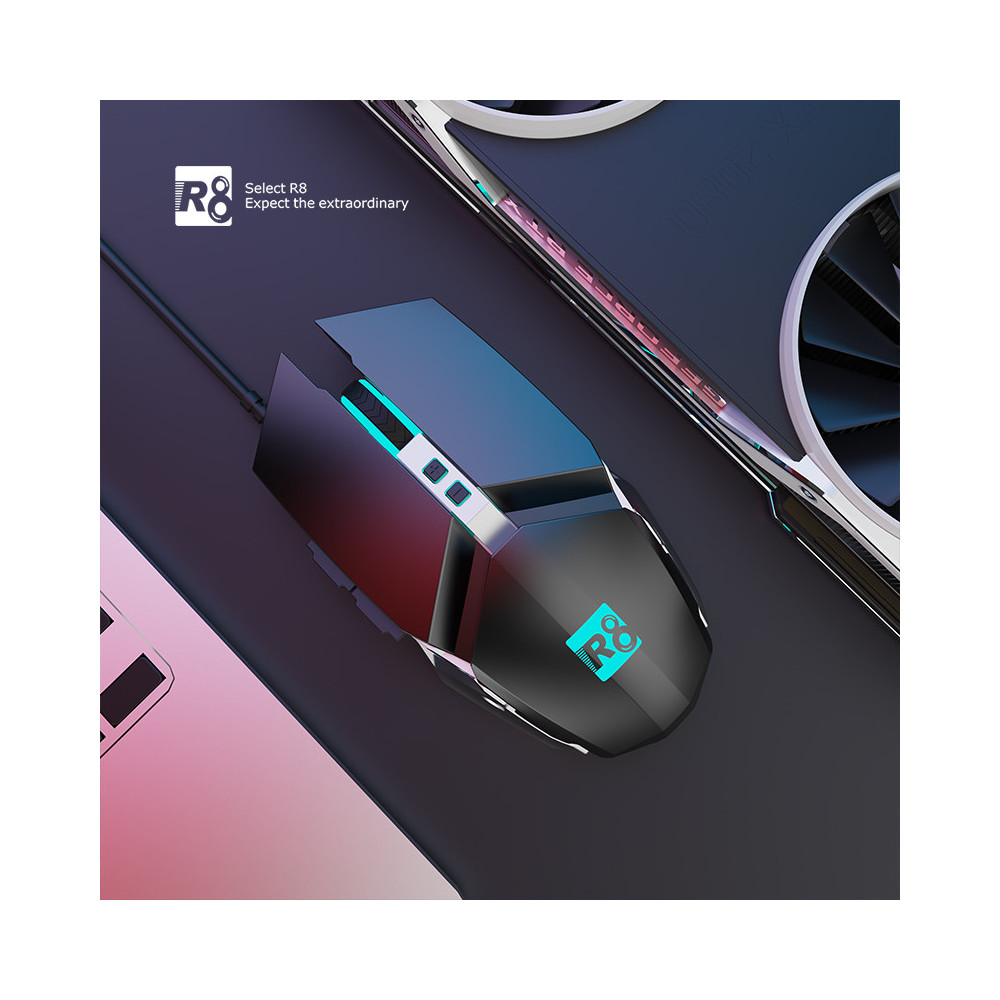 SOURIS Gaming 6D RGB  R8 G1 / BLACK