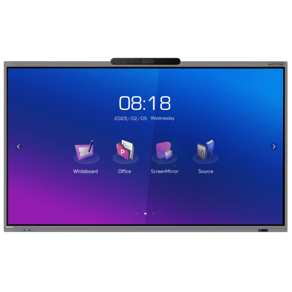 Écran Plat interactif Horion série M6APRO EDLA 86" 4K UHD Tactile / 16 Go / 256 Go / Android 14