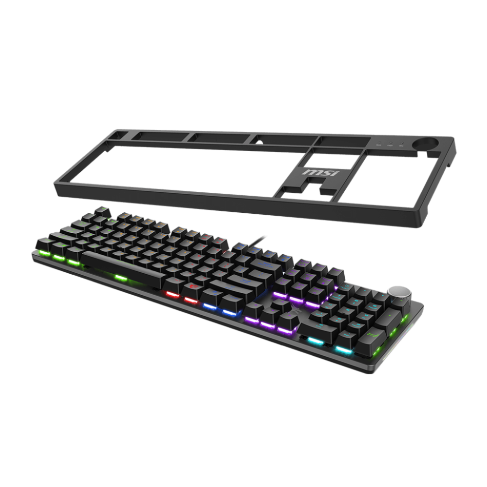 Clavier Gaming Filaire MSI FORGE GK320 / Mécanique / Red switches / Noir