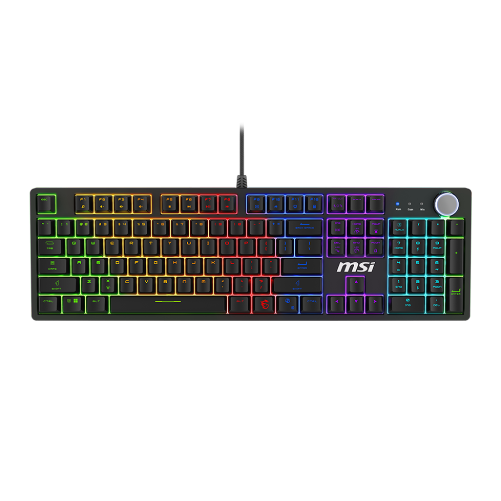 Clavier Gaming Filaire MSI FORGE GK320 / Mécanique / Red switches / Noir