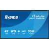 ECRAN TACTILE IIYAMA PROLITE 43'' 4K UHD 60Hz IPS HDMI/USB/DP/RJ45 / HAUT PARLEUR