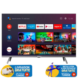 TV 43" TELEFUNKEN E3FQ Full HD QLED GOOGLE TV AVEC RÉCEPTEUR INTÉGRÉ