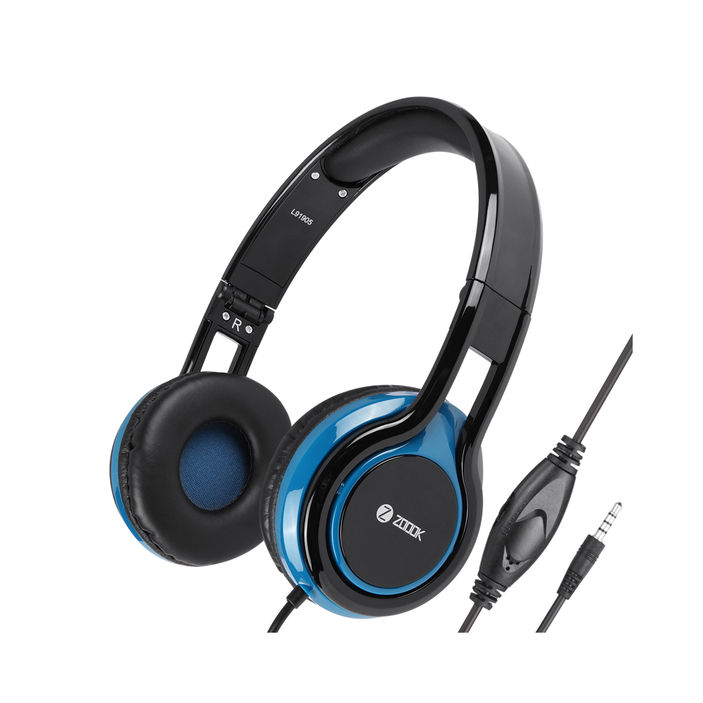 Micro Casque Filaire ZOOOK Sublime / Noir & Bleu
