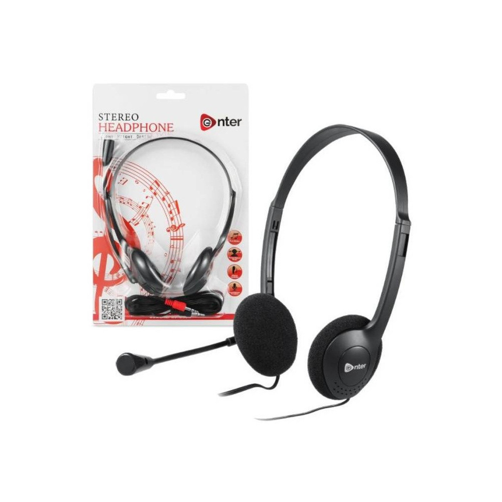 Micro Casque Filaire ENTER EH-02A / Noir