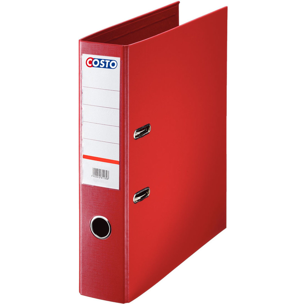 Classeur à levier COSTO Pro Dos A4 75mm / Rouge