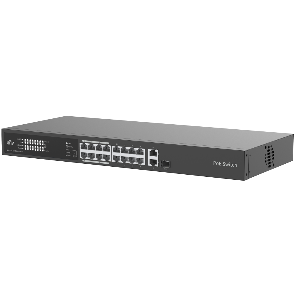 Switch Uniview 16×100Mbps PoE ports 2PORT 10/100/1000