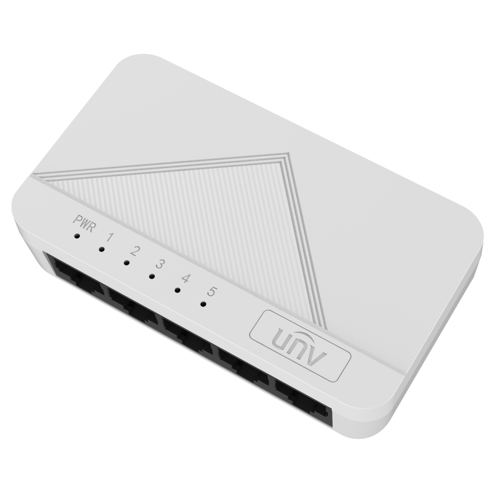 Switch Uniview 5 PORTS 10/100MB PLASTIQUE