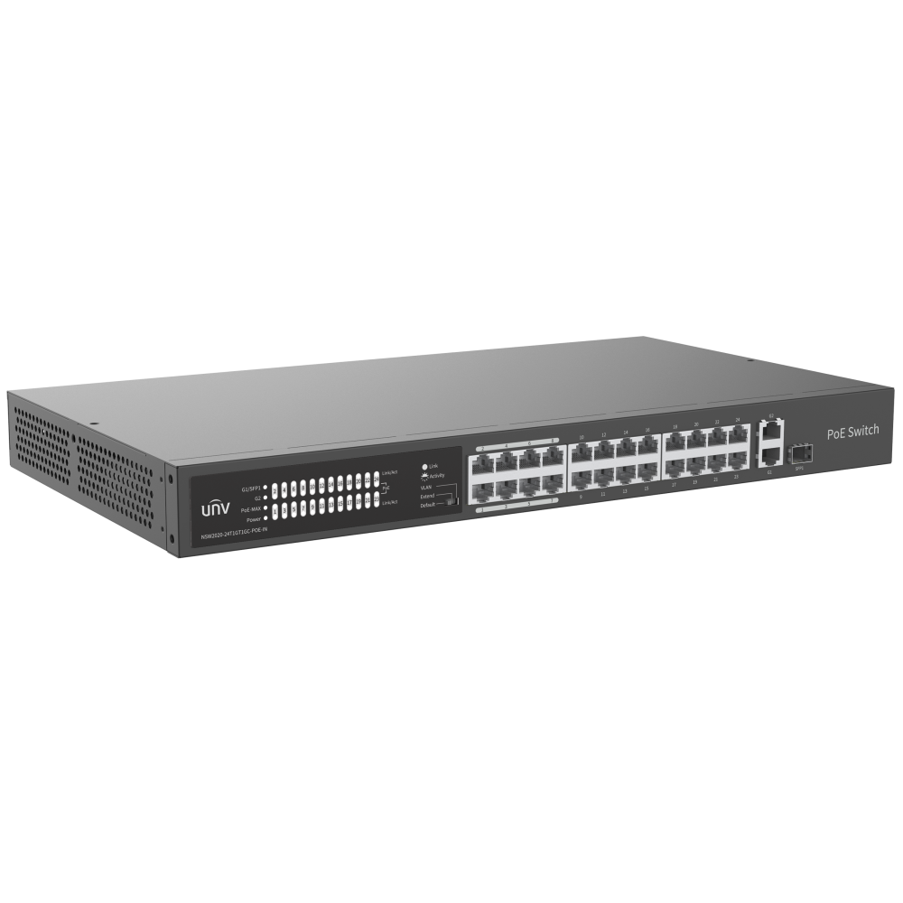 Switch Uniview 24×100Mbps PoE ports 2PORT 10/100/1000