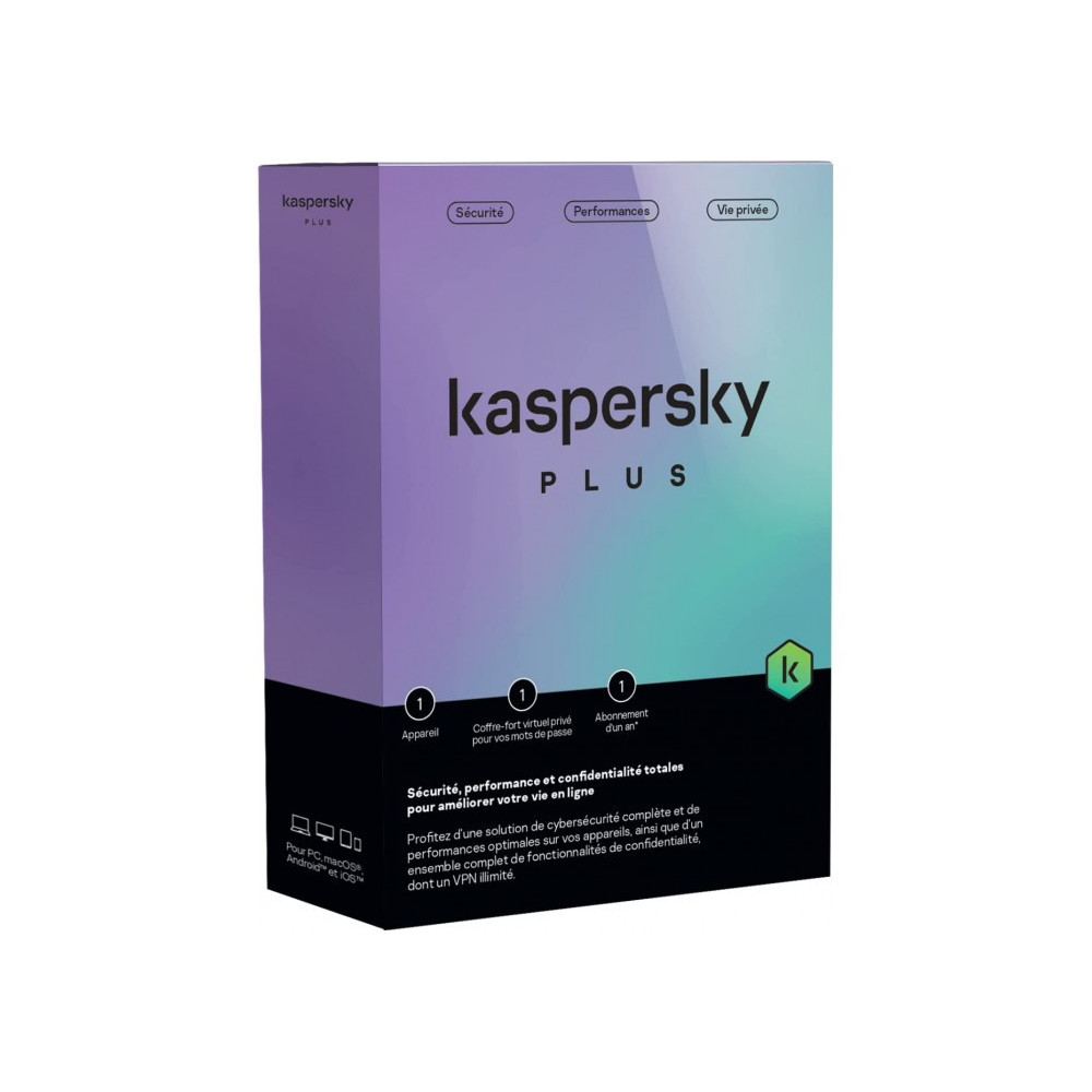 Antivirus Kaspersky plus / 10 postes / 1 an