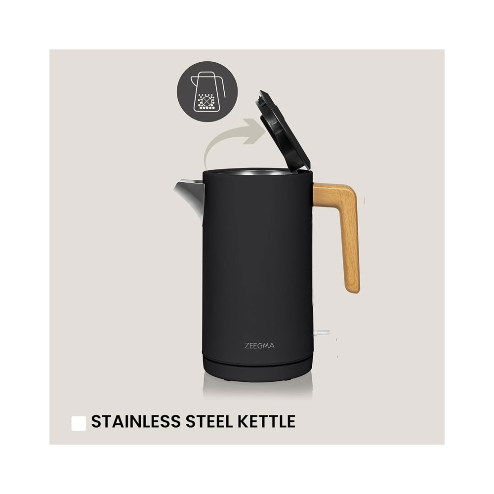 BOULLOIRE SANS FIL ZEEGMA 1.7 Litres / 2200W / Noir
