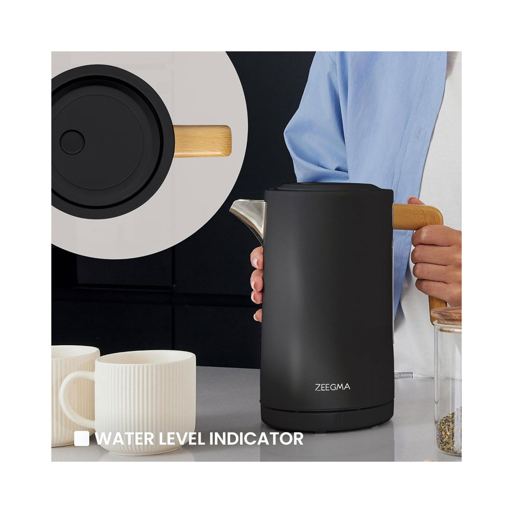 BOULLOIRE SANS FIL ZEEGMA 1.7 Litres / 2200W / Noir