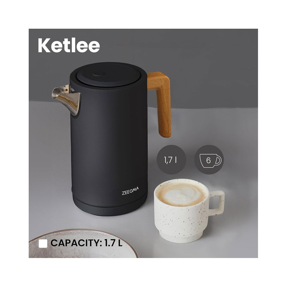 BOULLOIRE SANS FIL ZEEGMA 1.7 Litres / 2200W / Noir