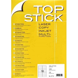 1600x Etiquettes HERMA TOP STICK A4/16 / 105 x37 mm