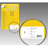 100x Etiquettes HERMA TOP STICK A4/1 / 210 x 297 mm
