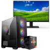 Setup Gamer Special Pc de Bureau Gaming / Ryzen 5 5600GT / Vega 7 / 16 Go Avec Écran Gaming AERO AE24EFA 24'' Full HD VA / 100 Hz