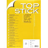 200x Etiquettes HERMA TOP STICK A4/2 / 210 x 148 mm