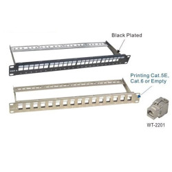 Panneau De Brassage W&T 24 Ports CAT6 FTP