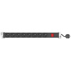 Multiprise Rackable W&T 2260A 8 Prises Avec Interrupteur / Noir