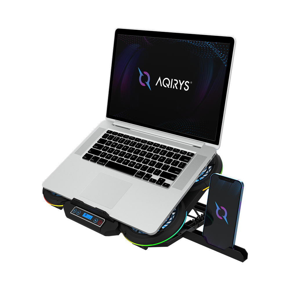 Refroidisseur AQIRYS ZENITH Pour PC Portable 17" / Noir