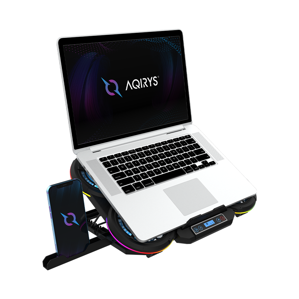 Refroidisseur AQIRYS ZENITH Pour PC Portable 17" / Noir