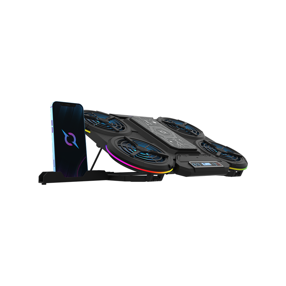 Refroidisseur AQIRYS ZENITH Pour PC Portable 17" / Noir