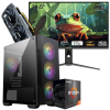 Setup Gamer Special Pc de Bureau Gaming / Ryzen 5 5600 / GTX 1650 4G / 16 Go Avec Écran Gaming Redragon HANMON 24.5" Full HD IPS / 240 Hz