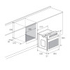 Four Encastrable à Gaz Ventilé Focus 65 Litres / 60cm  / inox