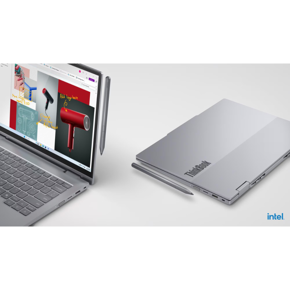 Pc Portable Lenovo ThinkBook 14 2-in-1 G5 IAU / Ultra 7 255U / 16 Go DDR5 / 512 Go SSD / Windows 11 Pro